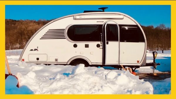 Winter camping in RV ♥ COLD & DEEP SNOW Adventure 2019