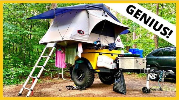 $3000 OFF ROAD TRAILER with TEPUI ROOF TOP TENT! ?
