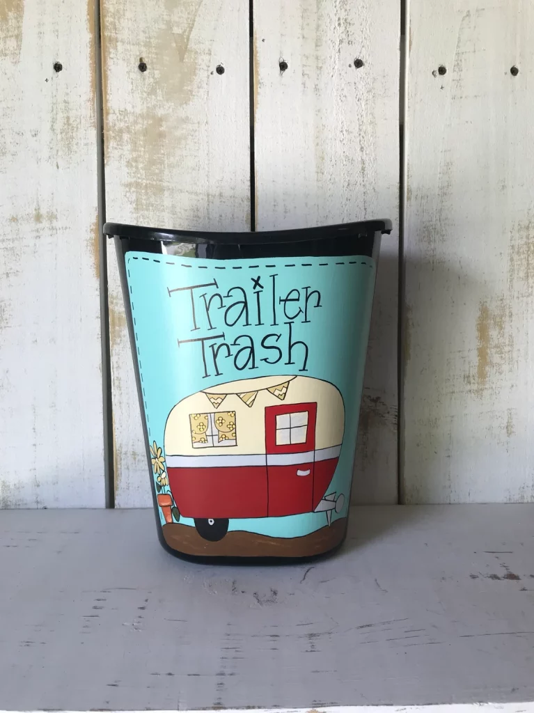 Decorative RV Trash Can