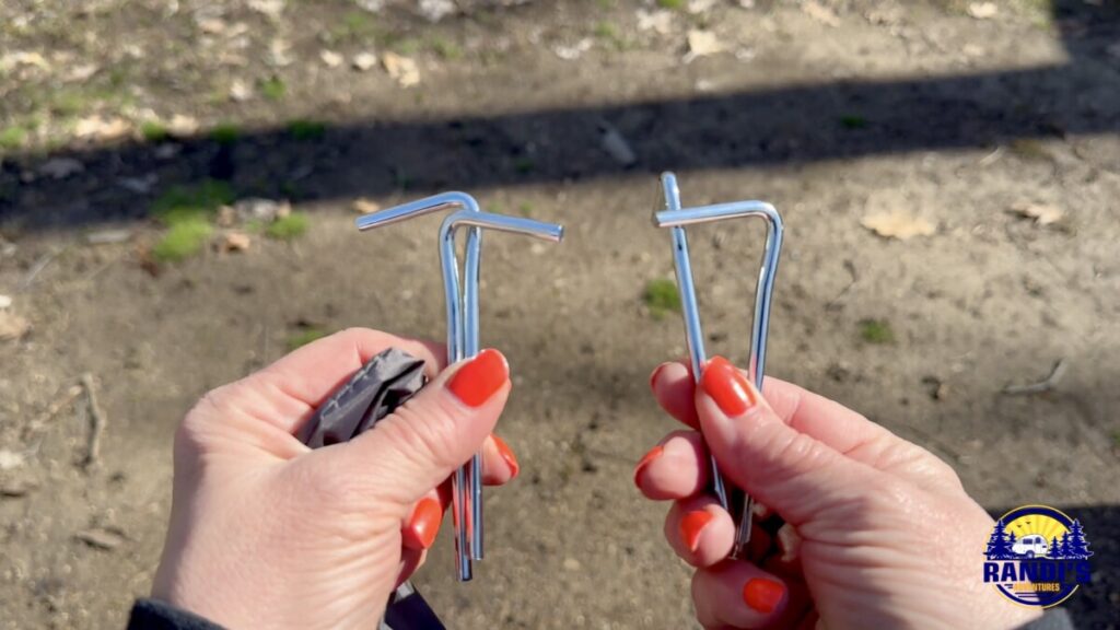 The Ultimate RV Camping Solution for Shoes and Gear (Campyre Tent and RV Camping Organizer Review) The Campyre Tent Organizer comes with everything you need for immediate setup including stakes and poles