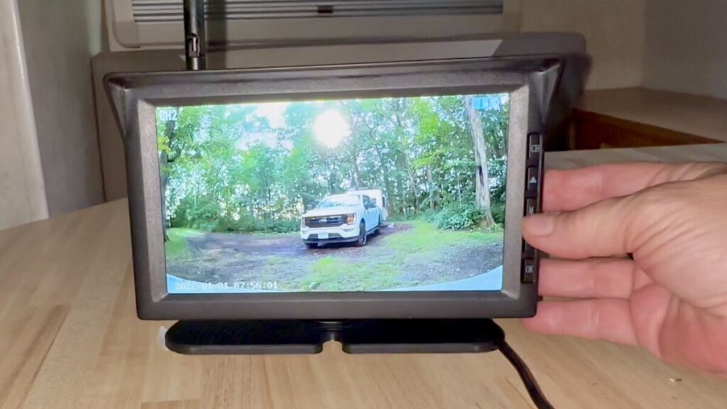 Auto-Vox Solar3C Dual Backup Camera Kit with Monitor - day view
